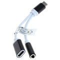 Enkay ENK-AT111 USB-C / 3.5mm AUX Adapter - Schwarz