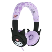 OTL Technologies Kuromi Kinder-Kopfhörer mit Kabel - Lautstärkebegrenzung auf 85dB - Schwarz / Lila