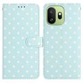 OnePlus 15T Wallet Case mit Punktmuster - blau