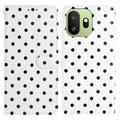 OnePlus 15T Polka-Dot-Muster Wallet Hülle - Weiß