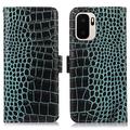 OnePlus Ace 6 Ultra Crocodile Serie Lederhülle mit Geldbörse mit RFID - Grün