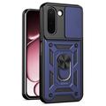 OnePlus N6x Drehring-Hybrid Hülle mit Kameraschutz - Blau
