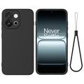 OnePlus Nord 6/Turbo 6 Liquid Silikonhülle mit Handschlaufe - Schwarz