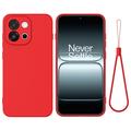 OnePlus Nord 6/Turbo 6 Liquid Silikonhülle mit Handschlaufe - Rot