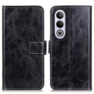 OnePlus Nord CE4/Oppo K12 Wallet Schutzhülle mit Magnetverschluss - Schwarz