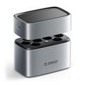 Orico EV8 Lithium-Batterieladegerät mit 8 Steckplätzen für AA-Batterien - Silber