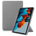Origami Ständer Samsung Galaxy Tab S7+/S8+ Folio Case - Grau