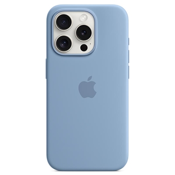 iPhone 15 Pro Apple Silikonhülle mit MagSafe MT1L3ZM/A - Winterblau