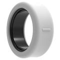 Oura Ring 5, Samsung Galaxy Ring Anti-Kratz-Silikonhülle - Größe: 12/13 - Weiß