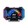 P25 Multifunktionales Auto-HUD mit OBD2-Anschluss, GPS und LCD-Display, Tachometer