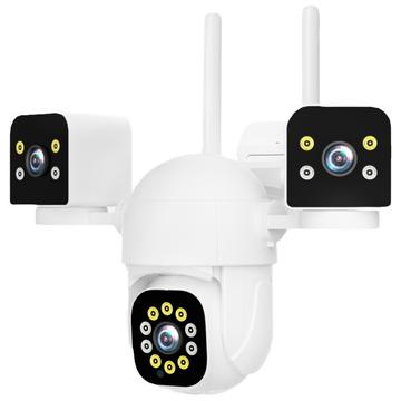PC288-B3Y10-2MP Triple-Lens WiFi Überwachungskamera PTZ mit 64GB Speicherkarte