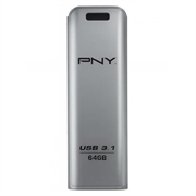 PNY Elite Steel USB-A 3.1 Flash-Laufwerk FFD64GESTEEL31G-EF - 64GB