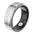 PX02 Crack Design Multifunktions-Smart-Ring mit Fotokontrolle - Größe: 19.9mm - Silber