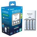 Panasonic Eneloop BQ-CC51 Batterieladegerät mit 4 wiederaufladbaren AA-Batterien 2000mAh