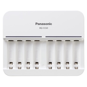 Panasonic Eneloop 8 x AA/AAA Akkuladegerät BQ-CC63 - Weiß