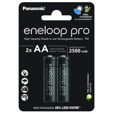Panasonic Eneloop Pro BK-3HCDE/2CP Wiederaufladbare AA-Batterien 2500mAh - 2 Stk.