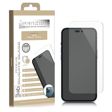 Panzer Silicate iPhone 14 Pro Panzerglas - Durchsichtig