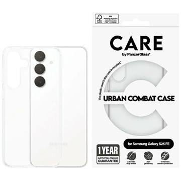 Samsung Galaxy S25 FE PanzerGlass Care Urban Combat Hülle - Durchsichtig