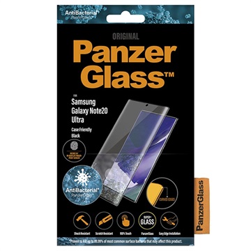 PanzerGlass CF AntiBacterial Samsung Galaxy Note20 Ultra Panzerglas - Schwarz