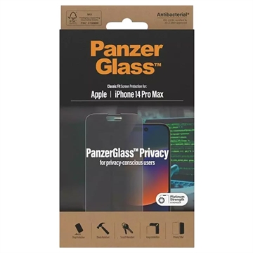 PanzerGlass Classic Fit Privacy iPhone 14 Pro Max Panzerglas