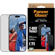 iPhone Air PanzerGlass Ultra-Wide Fit EasyAligner 2-Way Privacy Panzerglas - 9H - Schwarzer Rand
