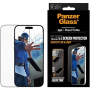 iPhone 17 Pro Max PanzerGlass Ultra-Wide Fit w. FastFit In-A-Box Panzerglas - 9H - Schwarzer Rand