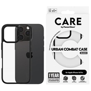 iPhone 16 Pro PanzerGlass Care Urban Combat Hülle - Schwarz / Durchsichtig