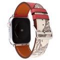 Apple Watch Series 9/8/SE (2022)/7/SE/6/5/4/3/2/1 Pattern Lederarmband - 42mm/41mm/40mm/38mm