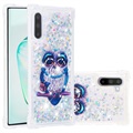 Pattern Liquid Glitter Samsung Galaxy Note10 TPU Hülle - Eule
