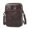 Handy-Gürteltasche – abnehmbarer Schulterriemen / kompakte Umhängetasche – Kaffee