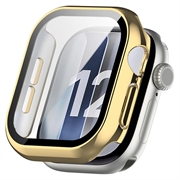 Apple Watch Series 12 Kunststoff Hülle mit Panzerglas - 47mm - Gold