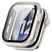 Apple Watch Series 12 Kunststoff Hülle mit Panzerglas - 47mm - Roségold