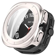 Samsung Galaxy Watch Ultra2 Kunststoff Hülle mit Panzerglas - 47mm - Mattes Sternenlicht
