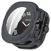 Samsung Galaxy Watch Ultra2 Kunststoff Hülle mit Panzerglas - 47mm - Mattes angelaufenes Grau