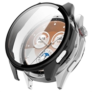 Huawei Watch GT 6 Kunststoff Hülle mit Panzerglas - 46mm - Schwarz