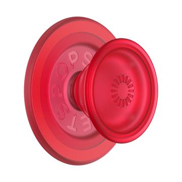 PopSockets Runder ausziehbarer MagSafe PopGrip-Ständer und -Griff - Blanchette rot