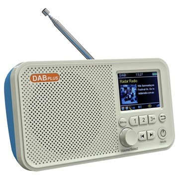 Tragbares DAB Radio & Bluetooth Lautsprecher C10 (Offene Verpackung - Zufriedenstellend) - Weiß / Blau