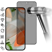 Google Pixel 10 Pro XL Privacy Full Cover Panzerglas - Schwarz Rand