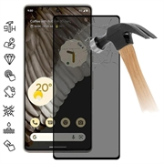 Google Pixel 7 Pro Privacy Full Cover Panzerglas - Schwarz Rand