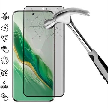 Honor Magic6 Privacy Full Cover Panzerglas - Schwarz Rand