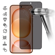 Honor Magic8 Pro Air Privacy Full Cover Panzerglas - Schwarz Rand