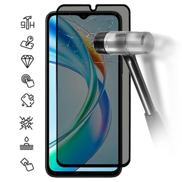 Honor X5b/X5b Plus Privacy Full Cover Panzerglas - Schwarz Rand