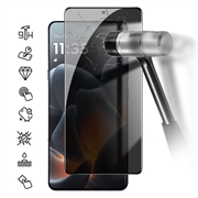 Motorola Signature Privacy Full Cover Panzerglas - Schwarz Rand