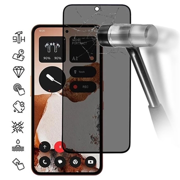 Nothing CMF Phone 2 Pro Privacy Full Cover Panzerglas - Schwarz Rand