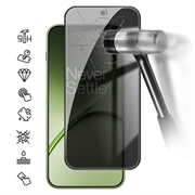 OnePlus 15T Privacy Full Cover Panzerglas - Schwarz Rand
