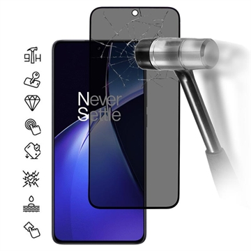 OnePlus Nord CE5 Privacy Full Cover Panzerglas - Schwarz Rand