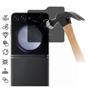 Samsung Galaxy Z Flip6/Z Flip7 FE Privacy Full Cover Panzerglas - Schwarz Rand