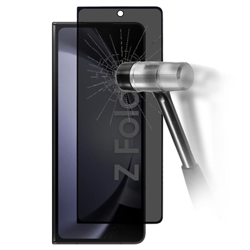 Samsung Galaxy Z Fold5 Privacy Full Cover Panzerglas - Schwarz Rand
