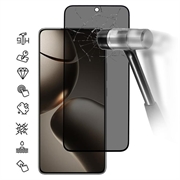 Xiaomi 15T/15T Pro Privacy Full Cover Panzerglas - Schwarz Rand