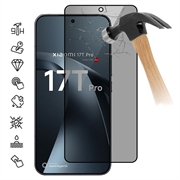 Xiaomi 17T Pro Privacy Full Cover Panzerglas - Schwarz Rand